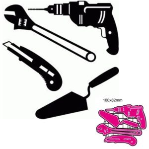Tools Drill Wrench Knife Metal Cutting Dies Cut Die Decoration Scrapbook Card