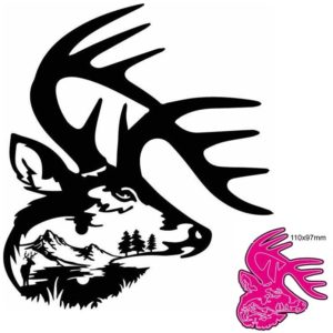 Deer Buck Mountains Metal Cutting Dies Cut Die Decoration Scrapbook Card Craft