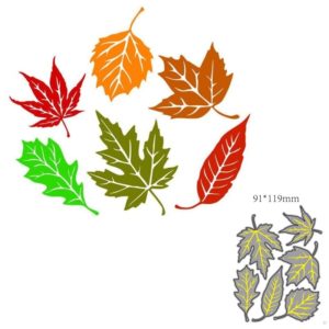 Autumn Leaf Leaves Metal Cutting Dies Cut Die Decoration Scrapbook Card Craft