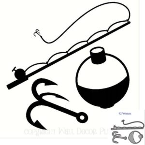 Fishing Rod Hook Bobber Decoration Scrapbook Card Making Craft