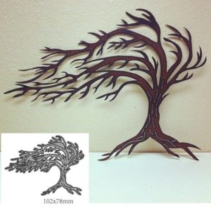 Blowing Tree Metal Cutting Dies Cut Mold Decoration Scrapbook Paper Card Craft