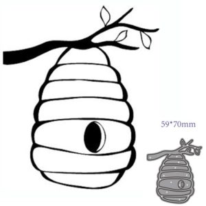 Beehive Branch Metal Cutting Dies Cut Die Mold Decoration Scrapbook Card Craft