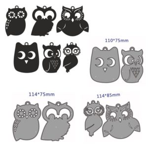 Cute Owls Metal Cutting Dies Cut Die Mold Decoration Scrapbook Card Craft