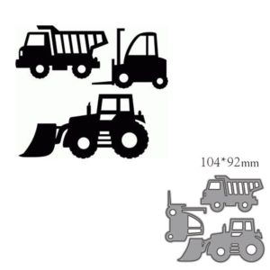 Construction Vehicles Metal Cutting Dies Cut Die Decoration Scrapbook Craft Card