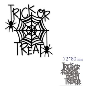 Halloween Trick Or Tree Spider Web Metal Cutting Dies Scrapbook Card Craft