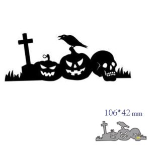 Halloween Pumpkin Skull Metal Cutting Dies Decoration Scrapbook Card Craft