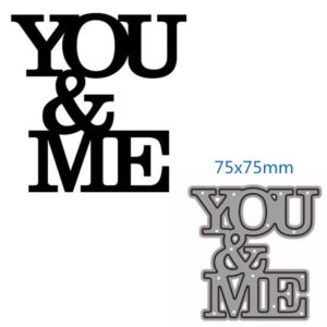 You And Me Metal Cutting Dies Cut Die Mold Decoration Scrapbook Card Craft