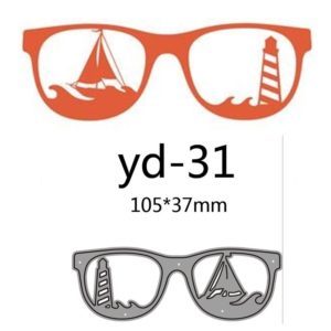 Sunglasses Boat Lighthouse Metal Cutting Dies Decoration Scrapbook Card Craft