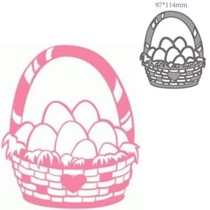 Easter Egg Basket Metal Cutting Dies Cut Die Mold Scrapbook Card Paper Craft