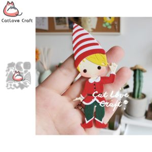 Christmas Elf Metal Cutting Dies Scrapbooking Mold Stencil Card Making DIY Craft