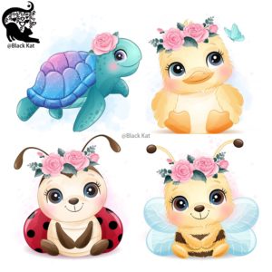 Unicorn Whale Sea Turtle Lion Rabbit Ladybug Zebra Cow Duck Metal Cutting Dies