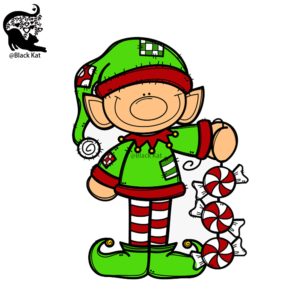 Candy Christmas Elf Metal Cutting Dies Card Making Stencil Scrapbooking Craft
