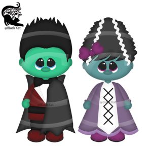 Halloween Vampire Boy Girl Metal Cutting Dies Scrapbooking Card Making Craft