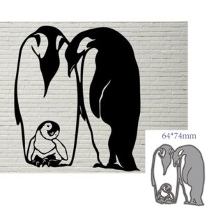 Penguin Family Metal Cutting Dies Scrapbooking Card Making Paper Craft DIY