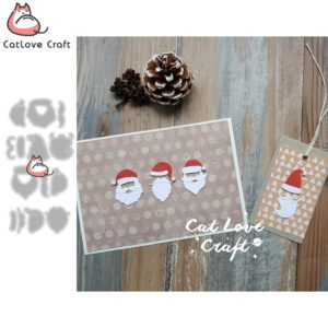 Christmas Santa Claus Beard Hat Metal Cutting Dies Scrapbook Die Cuts Card Craft