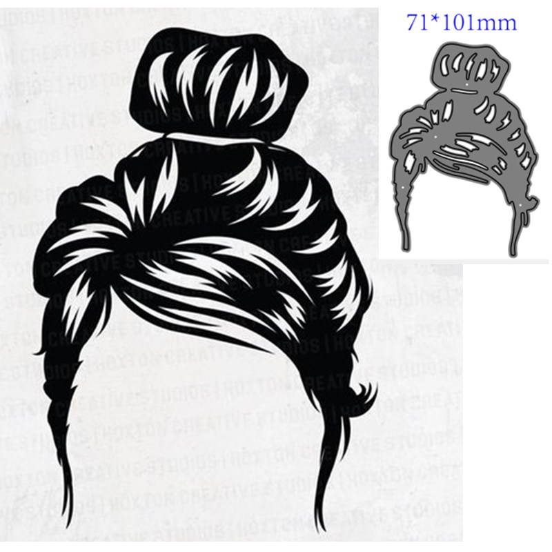 Hair Style Metal Cutting Dies Cut Die Decoration Scrapbooking Card