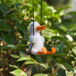 Swinging Duck Wool Needle Felting Kit Needlecraft Wool Felt Materials