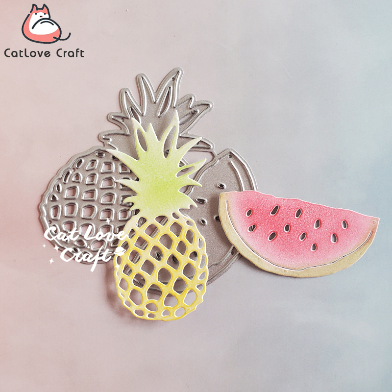 Fruit Watermelon Pineapple Metal Cutting Dies Scrapbooking Stencil Die Cut Card