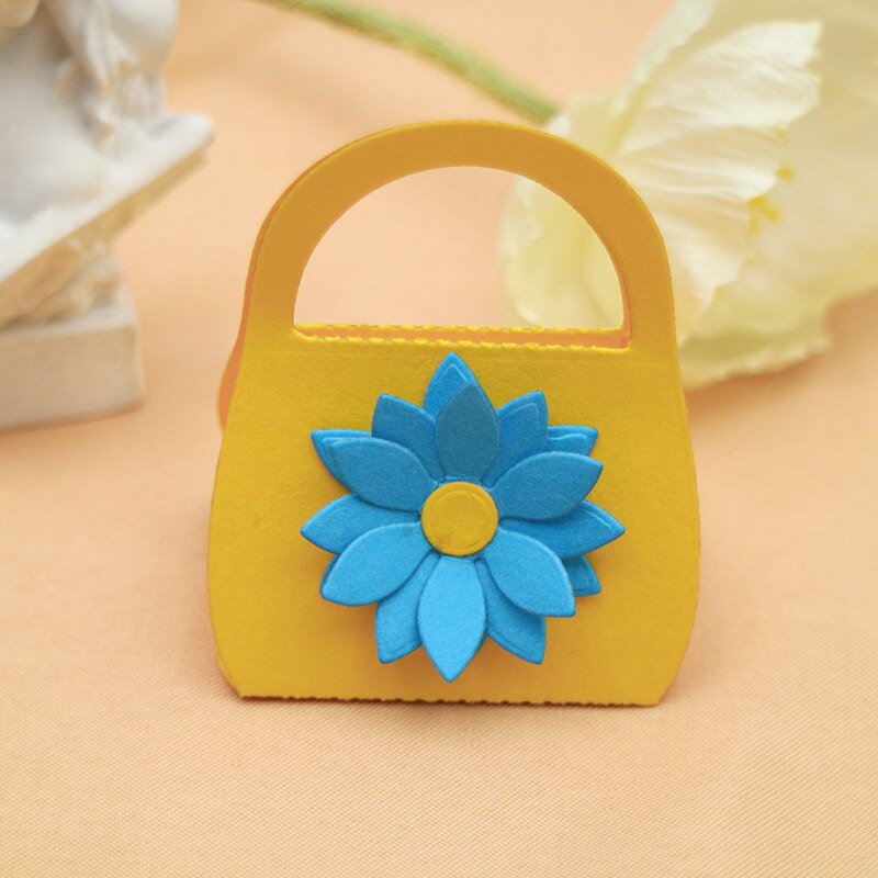 Handbag Purse Flower Metal Cutting Dies Scrapbooking Card Making Craft