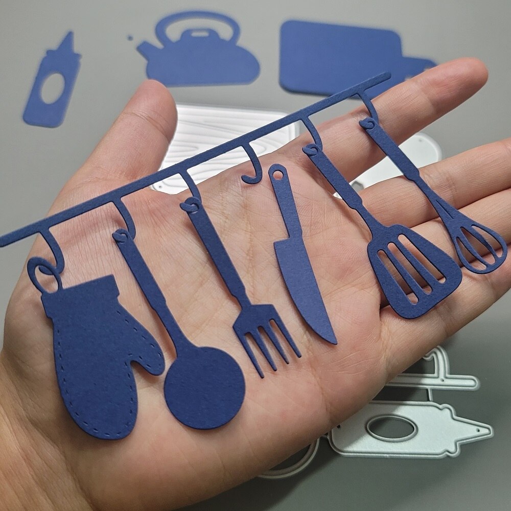 Cookware Rack Cutting Board Spatula Knife Spoon Teapot Food Metal Cutting Dies