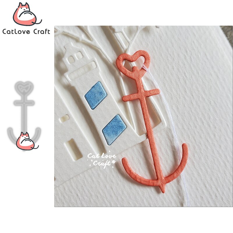 Ship Anchor Heart Metal Cutting Dies Scrapbooking Card Making Craft