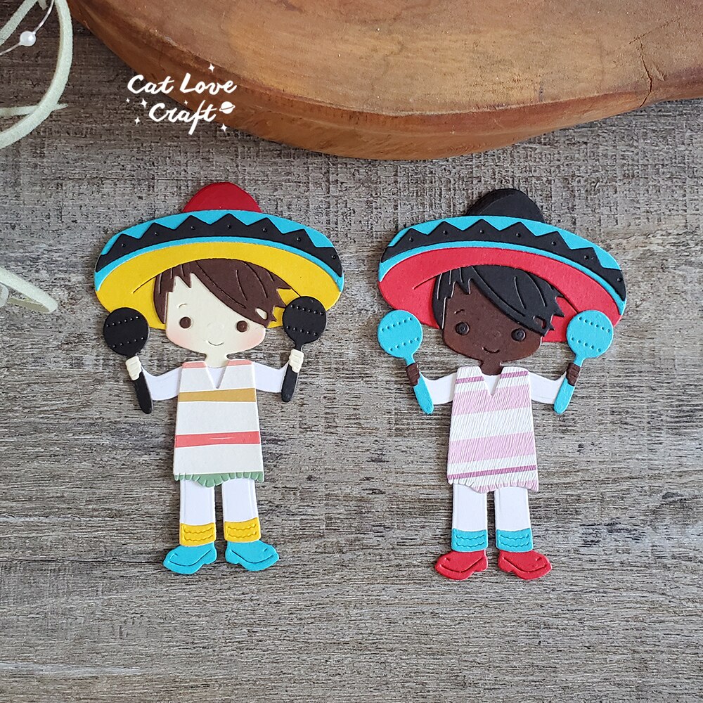 Catlove Mexican Boys Metal Cutting Dies Scrapbooking Mold Stencil Die Cuts Card Making DIY Craft Embossing New Dies For 2023 Catlove Mexican Boys Metal Cutting Dies Scrapbooking Mold Stencil Die Cuts Card Making DIY Craft Embossing New Dies For 2023