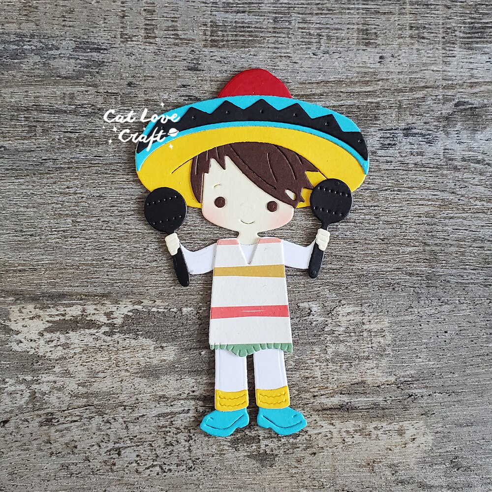Catlove Mexican Boys Metal Cutting Dies Scrapbooking Mold Stencil Die Cuts Card Making DIY Craft Embossing New Dies For 2023 Catlove Mexican Boys Metal Cutting Dies Scrapbooking Mold Stencil Die Cuts Card Making DIY Craft Embossing New Dies For 2023