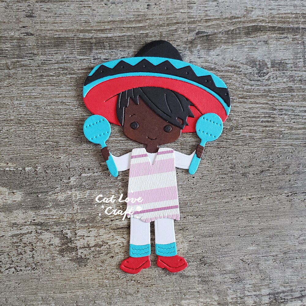 Catlove Mexican Boys Metal Cutting Dies Scrapbooking Mold Stencil Die Cuts Card Making DIY Craft Embossing New Dies For 2023 Catlove Mexican Boys Metal Cutting Dies Scrapbooking Mold Stencil Die Cuts Card Making DIY Craft Embossing New Dies For 2023