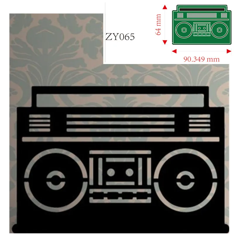 Boombox Tape Player Metal Cutting Dies Scrapbooking Card Making Craft