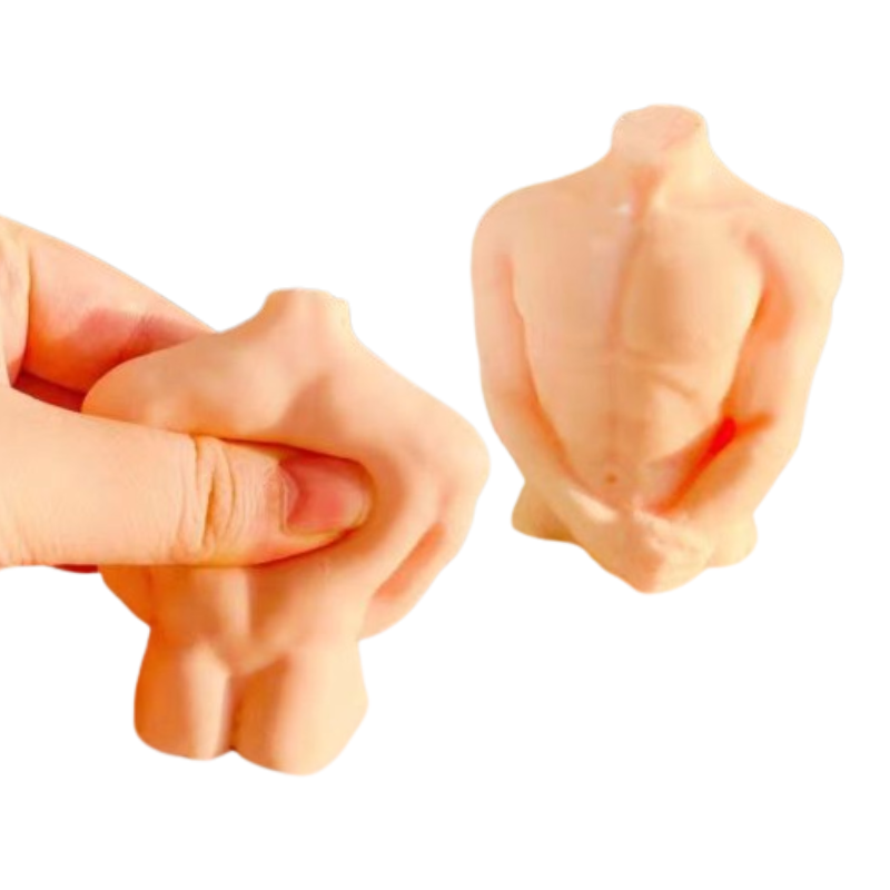 Squishy Muscular Man Squeezable Stress Reliever Decompression Relaxing Unwind
