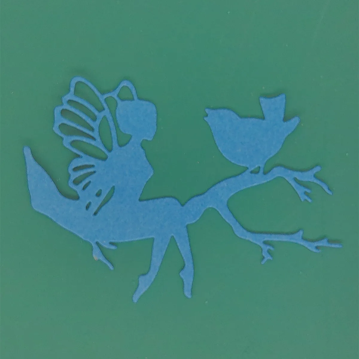 Fairy Sitting on Branch Bird Metal Cutting Dies Scrapbooking Card Making Craft