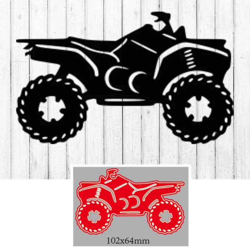 ATV 4 Wheeler Metal Cutting Dies Scrapbooking Card Making Craft