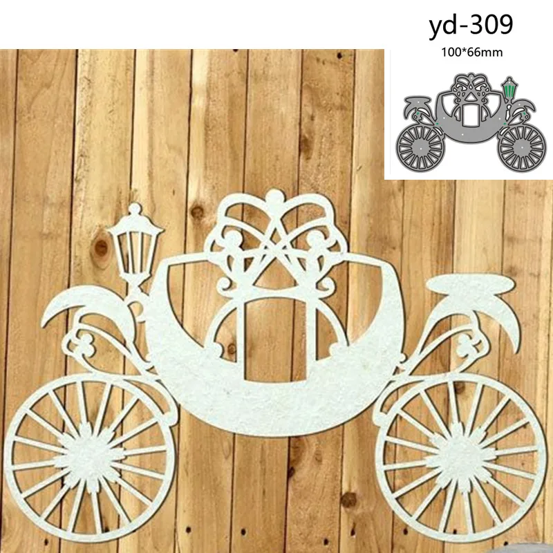 Elegant Princess Carriage Metal Cutting Dies Scrapbooking Card Making Craft