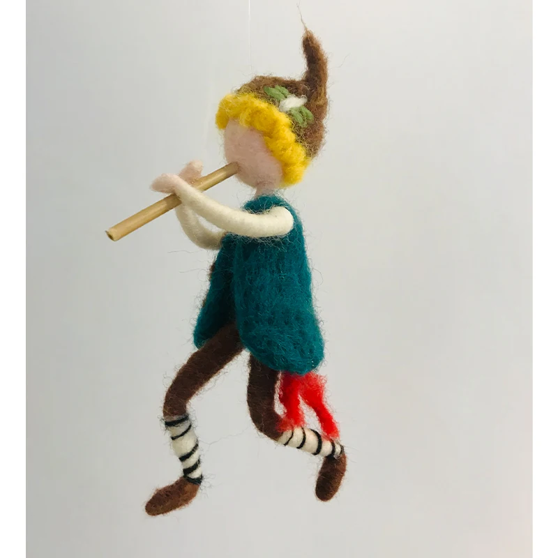 Flute Playing Elf Fairy Prince Wool Needle Felting Needlecraft Material Kit