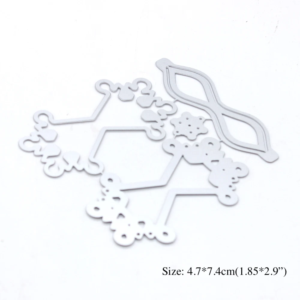KSCRAFT Christmas Snowflake Bow Shaker Metal Cutting Dies Stencils for DIY Scrapbooking Decorative Embossing DIY Paper Cards