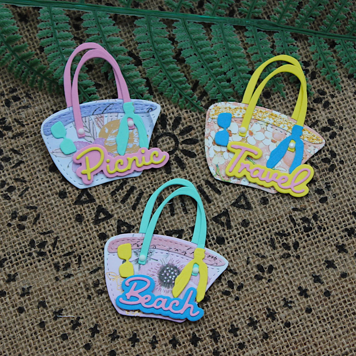 KSCRAFT Bags and Sunglasses Metal Cutting Dies Stencils for DIY Scrapbooking Decorative Embossing DIY Paper Cards