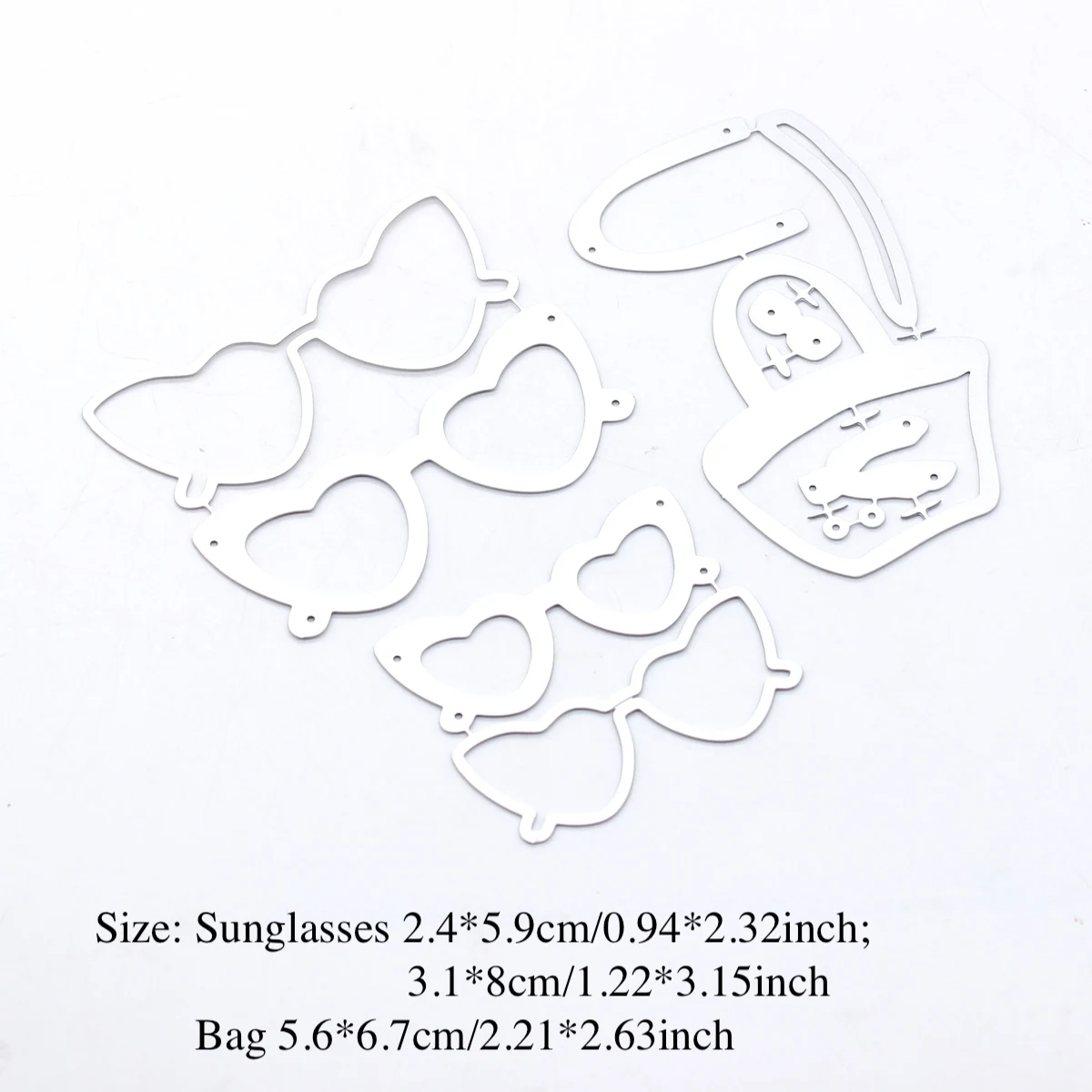 KSCRAFT Bags and Sunglasses Metal Cutting Dies Stencils for DIY Scrapbooking Decorative Embossing DIY Paper Cards