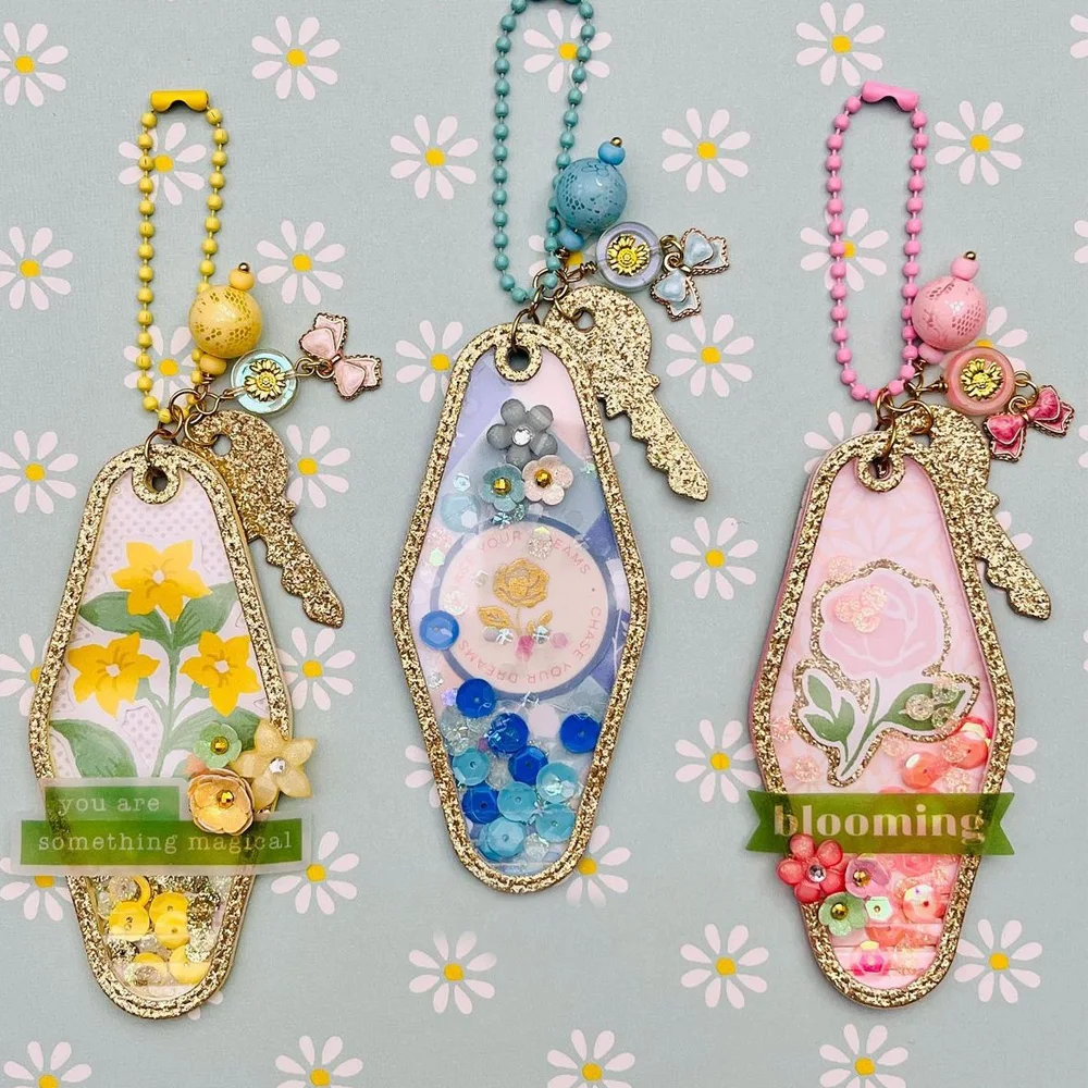 Vintage Key Chain Shaker Metal Cutting Dies Scrapbooking Decorative Card Craft