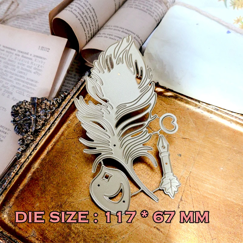 Panalisacraft Vintage Peacock Feather Metal Cutting Dies Stencils DIY Scrapbooking album Decorative Embossing DIY Paper Cards Panalisacraft Vintage Peacock Feather Metal Cutting Dies Stencils DIY Scrapbooking album Decorative Embossing DIY Paper Cards