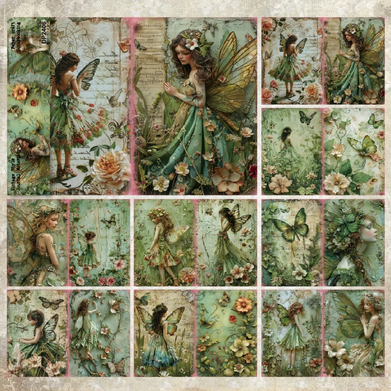 Panalisacraft 8 sheets A5 size Vintage Style Scrapbooking patterned paper Fancy Card Pack Light weight Craft Paper Card Panalisacraft 8 sheets A5 size Vintage Style Scrapbooking patterned paper Fancy Card Pack Light weight Craft Paper Card