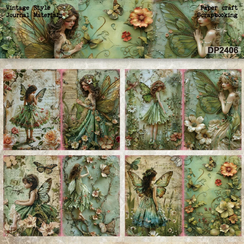 Panalisacraft 8 sheets A5 size Vintage Style Scrapbooking patterned paper Fancy Card Pack Light weight Craft Paper Card Panalisacraft 8 sheets A5 size Vintage Style Scrapbooking patterned paper Fancy Card Pack Light weight Craft Paper Card