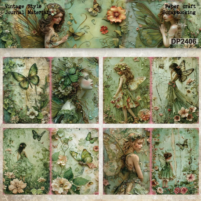 Panalisacraft 8 sheets A5 size Vintage Style Scrapbooking patterned paper Fancy Card Pack Light weight Craft Paper Card Panalisacraft 8 sheets A5 size Vintage Style Scrapbooking patterned paper Fancy Card Pack Light weight Craft Paper Card