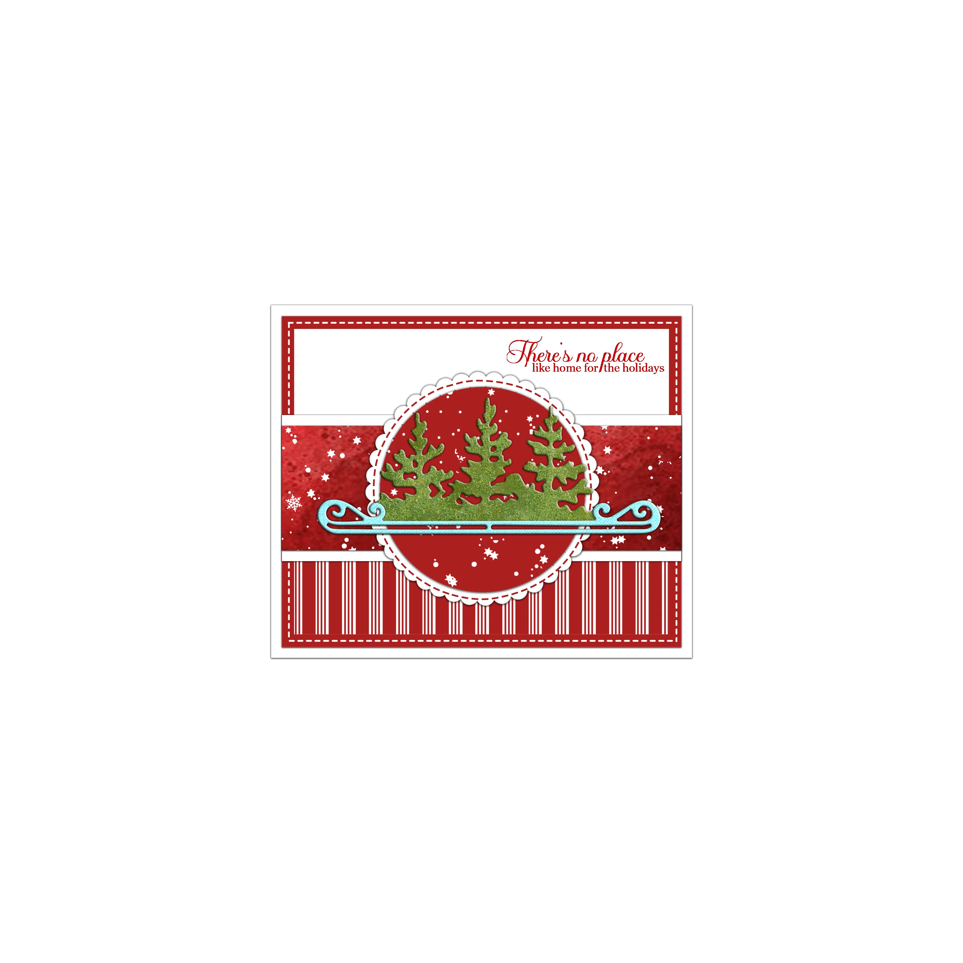 MangoCraft Winter Skate Trees Mini Cutting Dies DIY Scrapbooking Supplies Metal Dies Knife Mold For Card Making Albums Decor