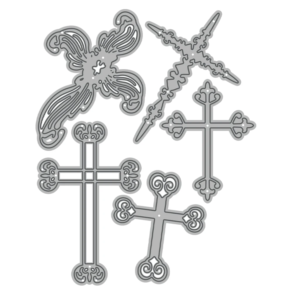 MangoCraft Hollow Cross Mini Cutting Dies DIY Scrapbooking Supplies Metal Dies Knife Mold For Card Making Albums Decor