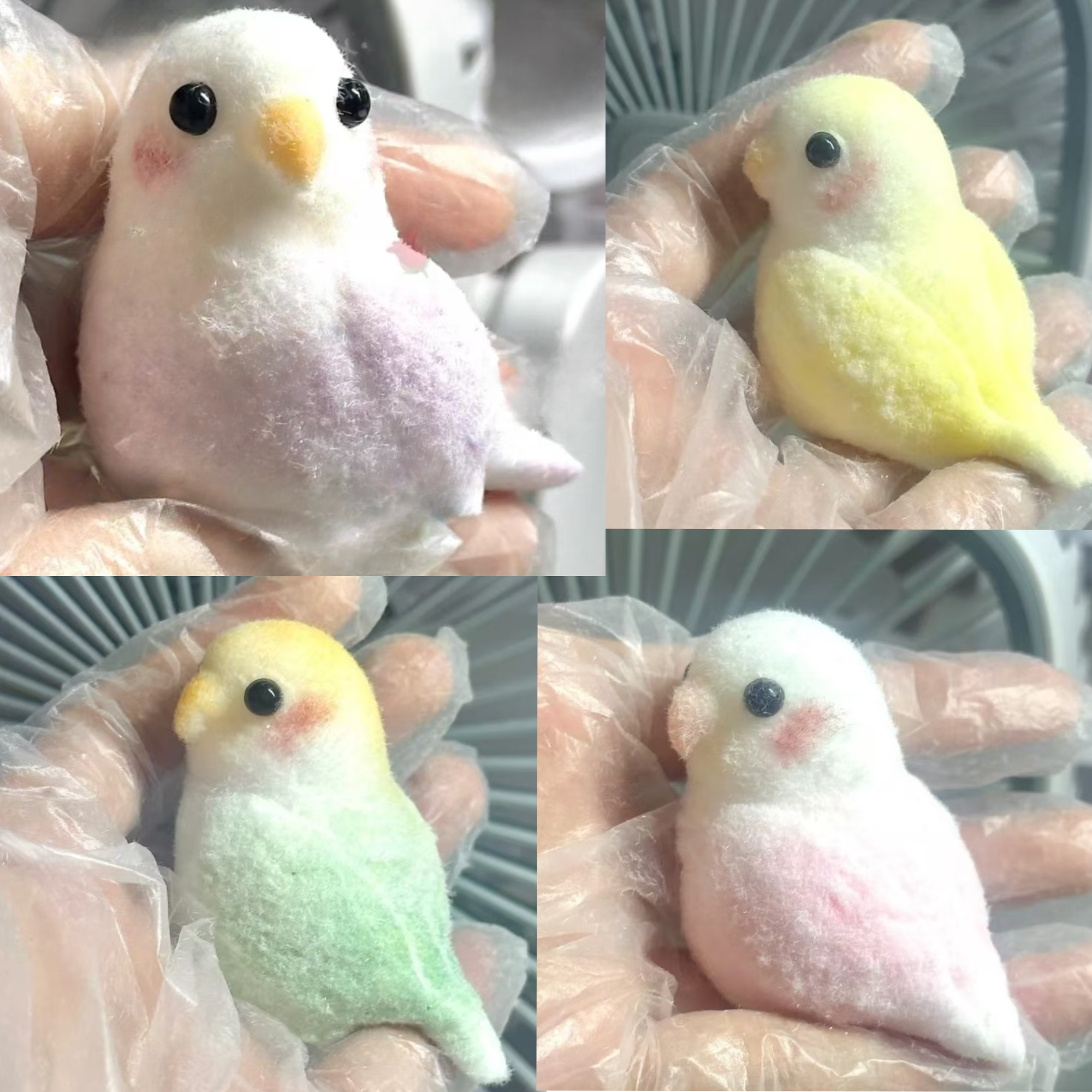 Soft Furry Parrot BirdSquishy Squeezable Anti Stress Anxiety Relief Depression