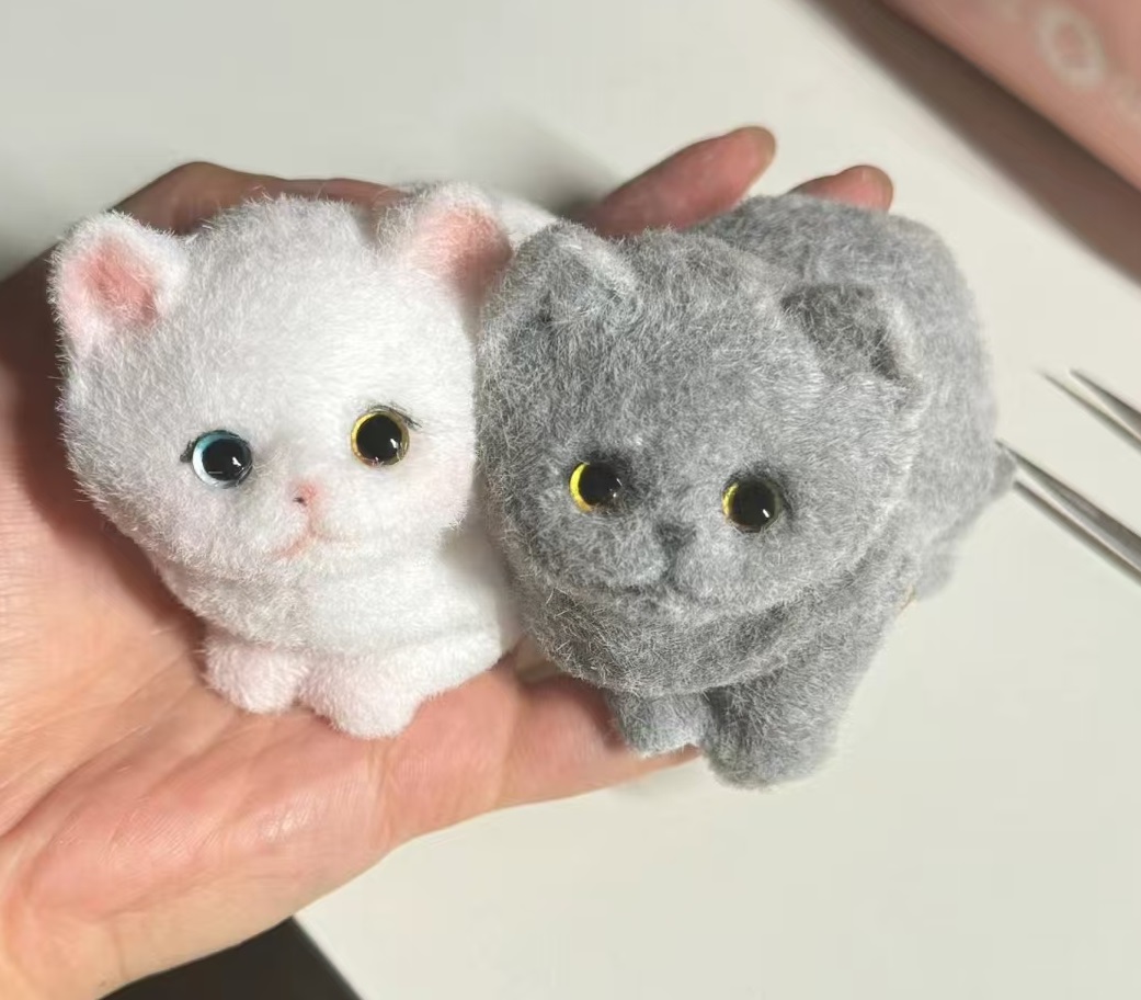 Soft Furry Kitty Cat Squishy Squeezable Anti Stress Anxiety Relief Fidget Gift