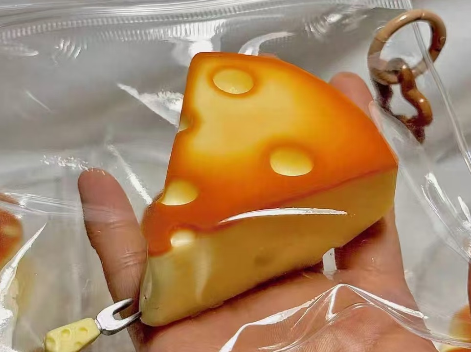 Soft Triangle Cheese Squishy Squeezable Anti Stress Anxiety Stress Relive Fidget