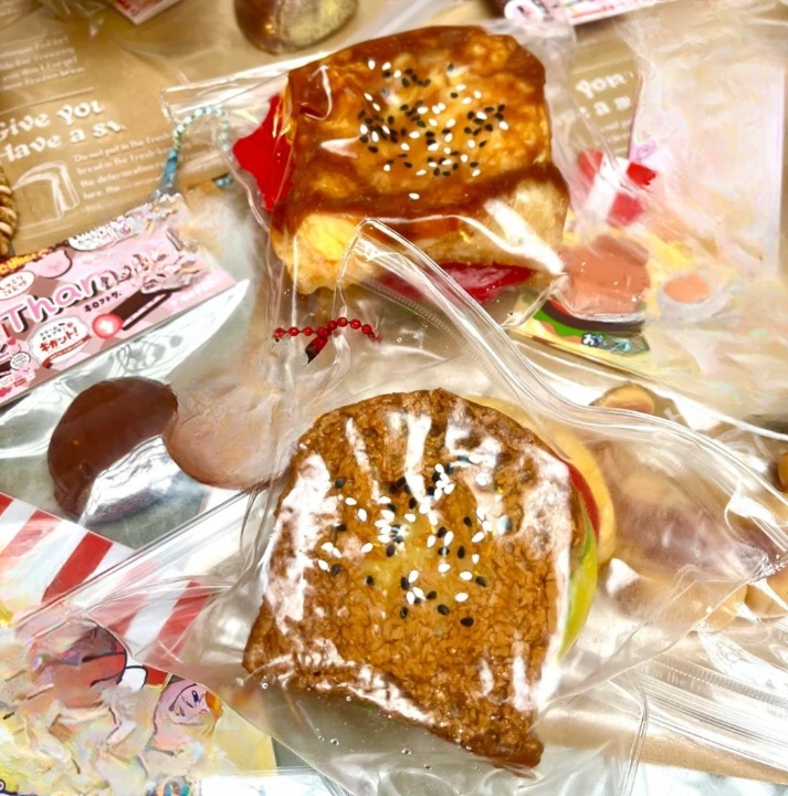 Soft Toast Food Shape Squishy Squeezable Anti Stress Anxiety Nervous Fidget Toy