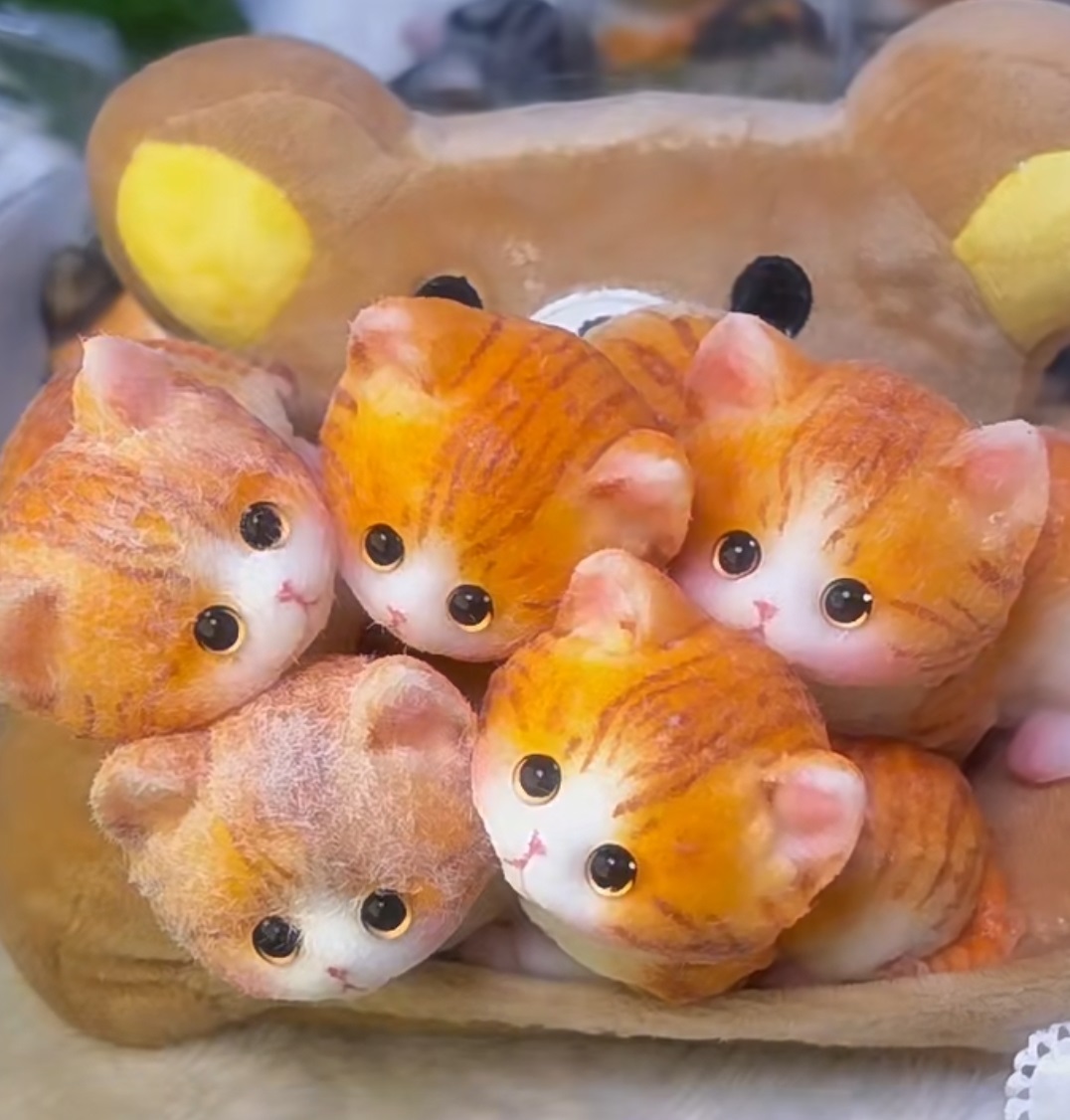 Furry Soft Kitty Squishy Squeezable Unwind Anxiety Stress Relive Fidget ToysGift