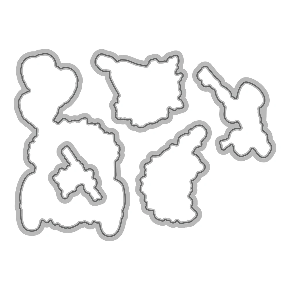 Mangocraft Valentine's Day Flowers And Car Cutting Dies Clear Stamp DIY Scrapbooking Metal Dies Silicone Stamp For Cards Albums